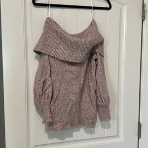 Off shoulder sweater